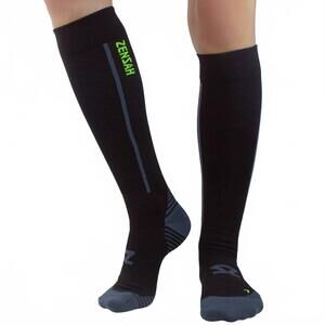 NEW ZENSAH unisex featherweight compression socks ultralight in black